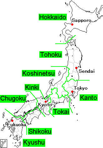 Map of Japan